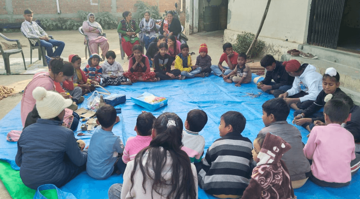 Student leaders in action on the ground